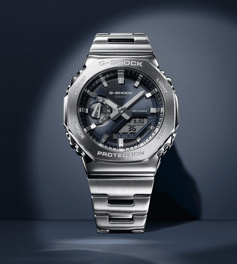 G-SHOCK CASIO G-SHOCK นาฬิกาผู้ชาย รุ่น GM-2110D-8A ซีรีส์ 2100 G-STEEL จีช็อค มือสอง