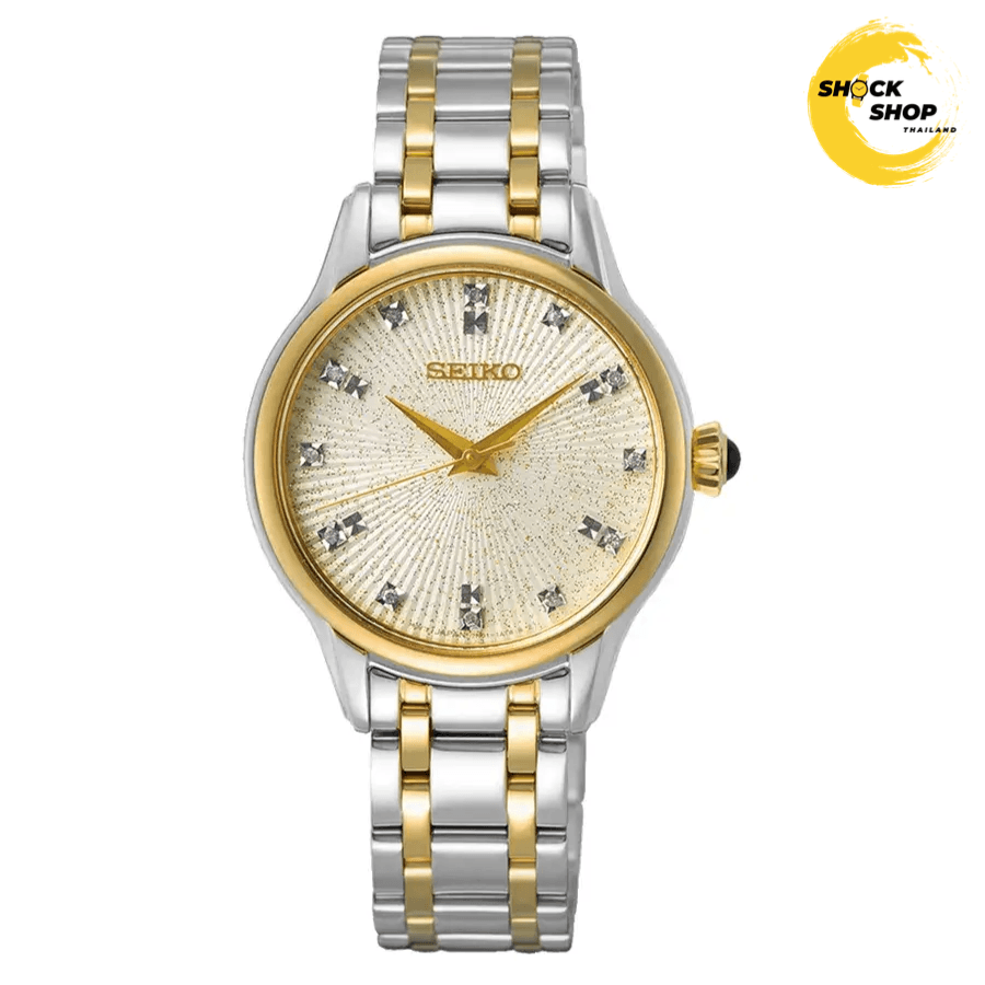 Seiko Seiko Quartz Conceptual Women's SRZ550P Silver/Gold 29.5mm มือสอง
