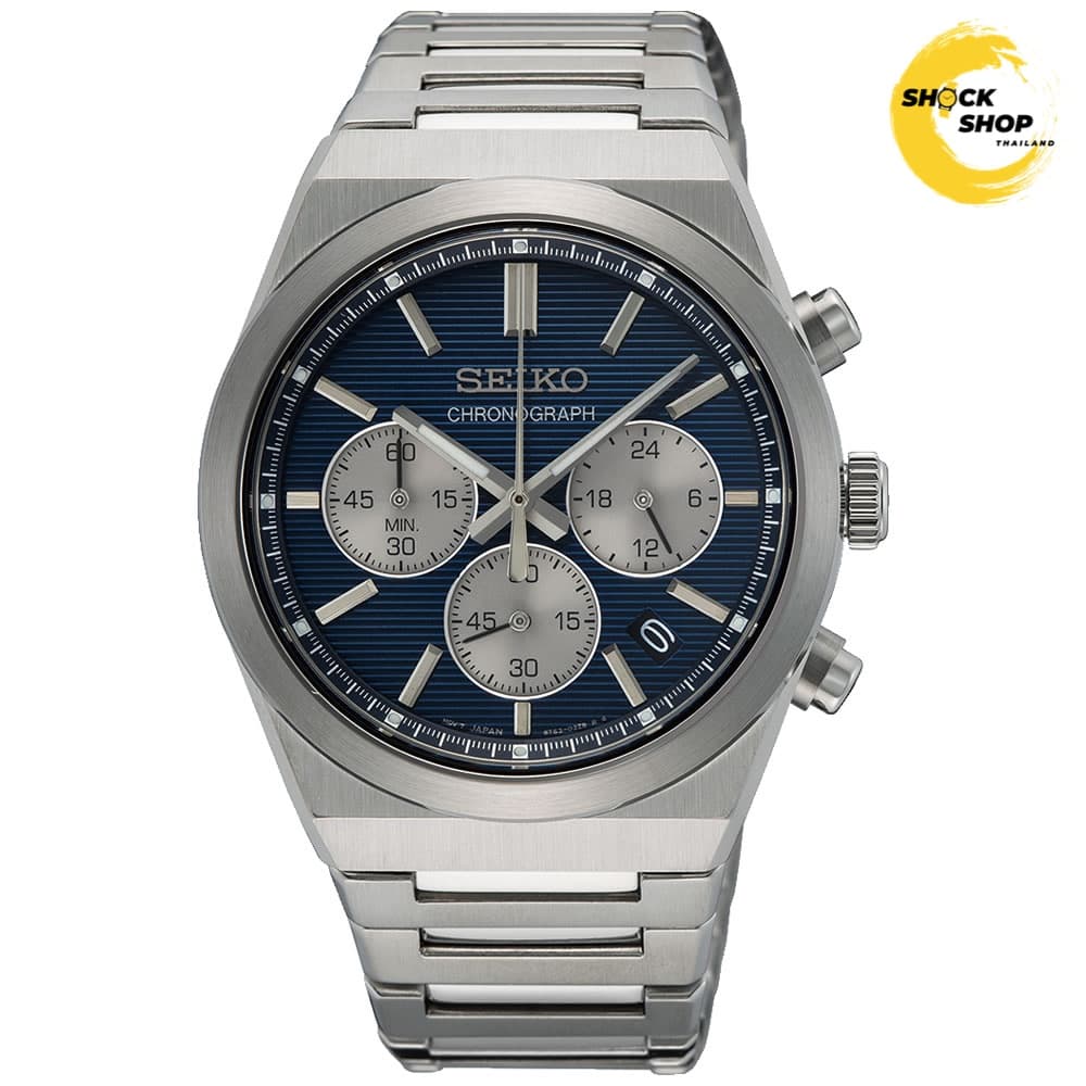 Seiko Seiko Quartz Chronograph Men's SSB453P 40mm Blue มือสอง