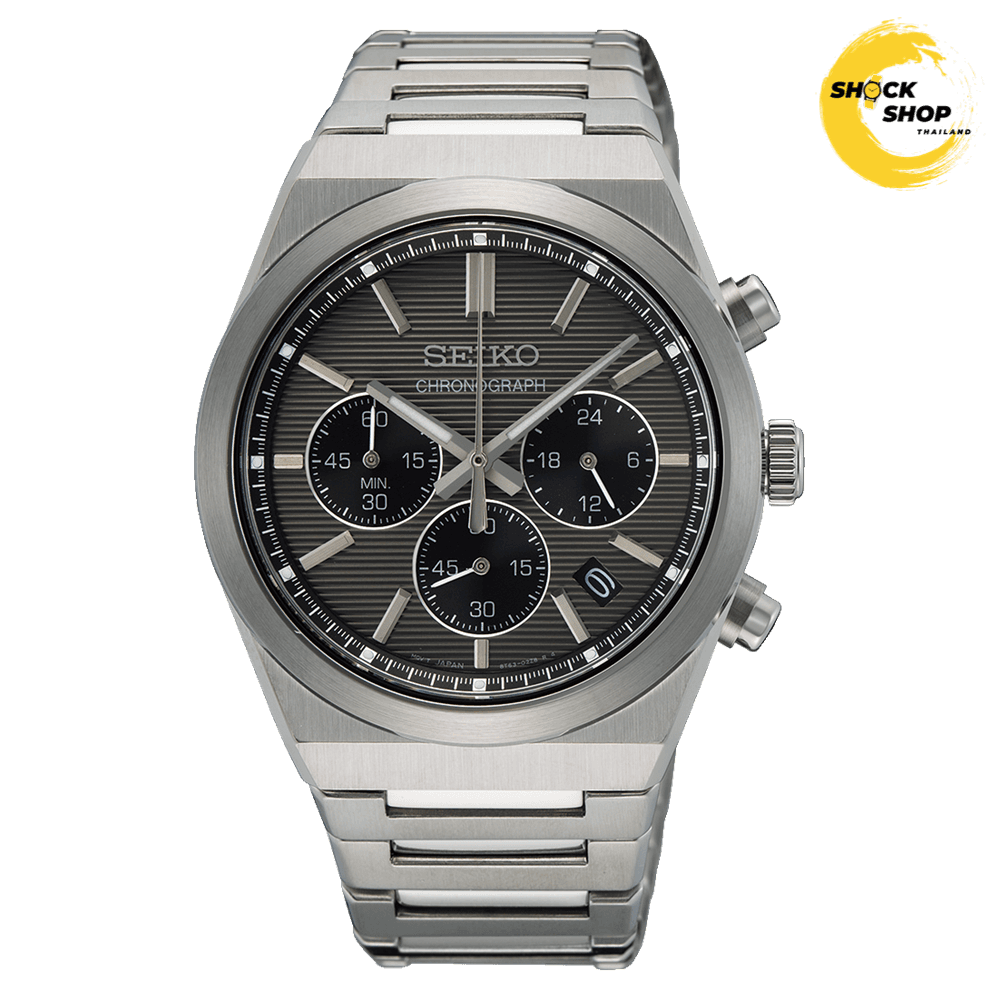 Seiko Seiko Quartz Chronograph Men's SSB455P 40mm Black มือสอง
