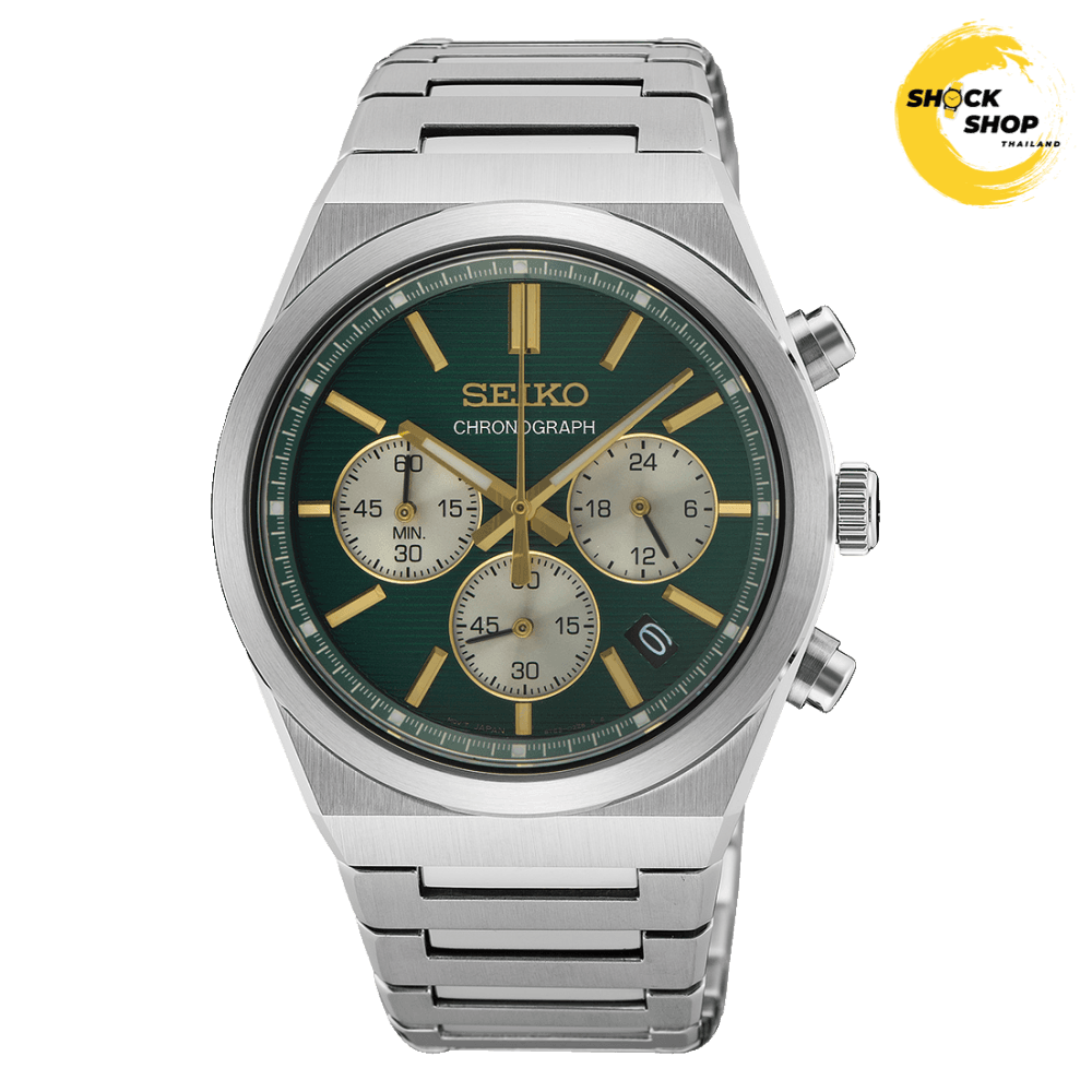 Seiko Seiko Quartz Chronograph Men's SSB461P 40mm Green มือสอง