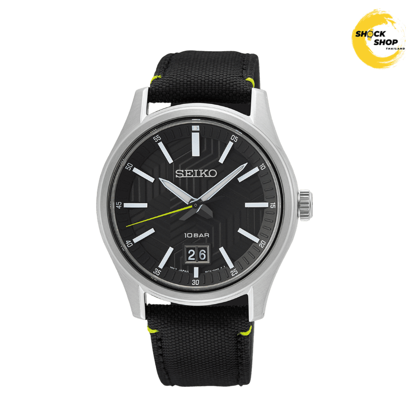 Seiko Seiko Quartz Men's SUR517P 39.5mm Black มือสอง