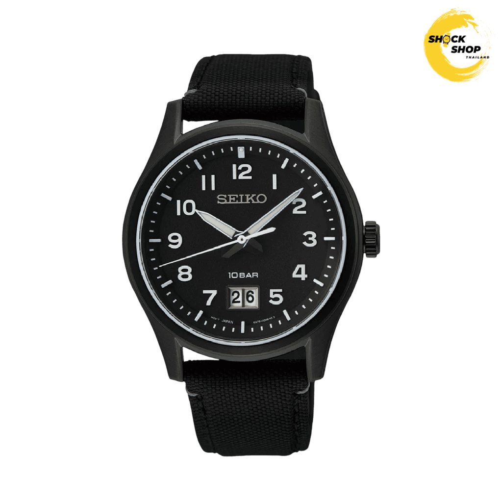 Seiko Seiko Quartz Sapphire Men's SUR571P 39.5mm Black/Steel มือสอง
